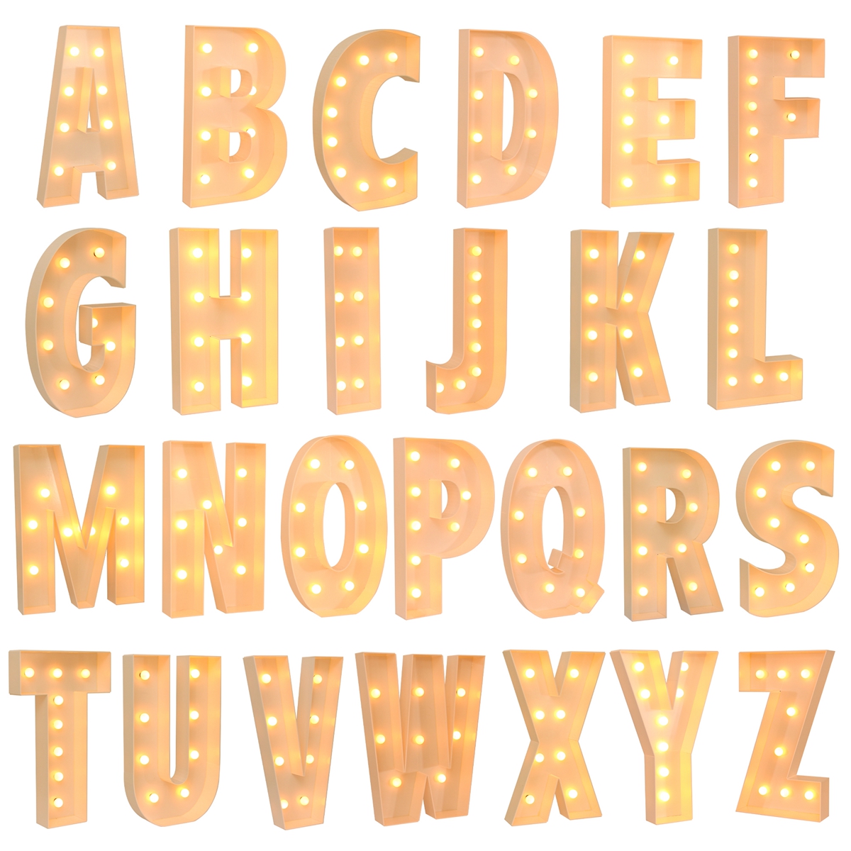 Confetti Balloon Set - 91.5CM Giant Letter Led Light Frame