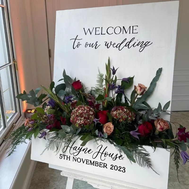 Wedding Floral Supply - DIY Flower Box Welcome Signage Foam