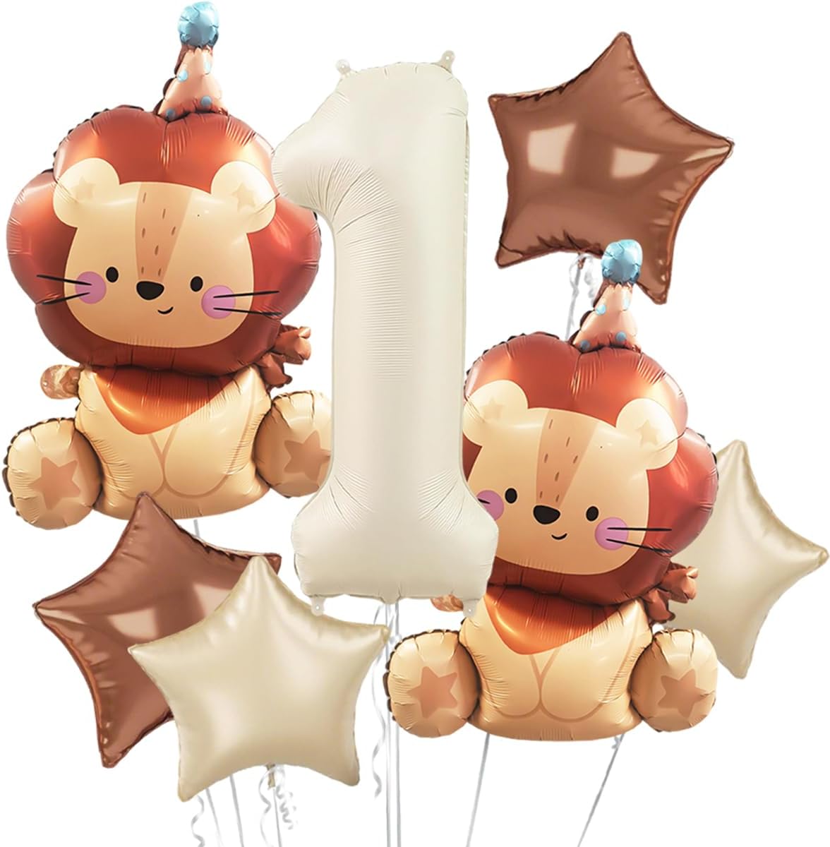 Wedding Zoo - Jungle Wildlife Balloon Cream Color Number1/2