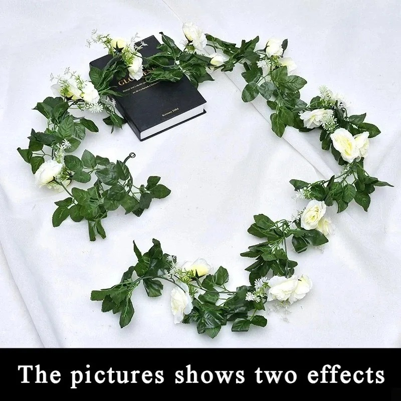 Wedding Arch Flower - 1Pcs 2.2M Artificial White Flower Fake