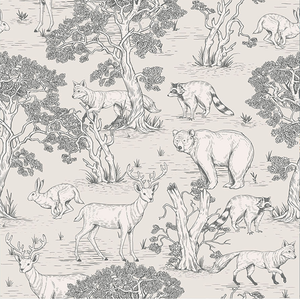 Vintage Animals Forest Peel an - Wedding Zoo 리뷰 및 가격