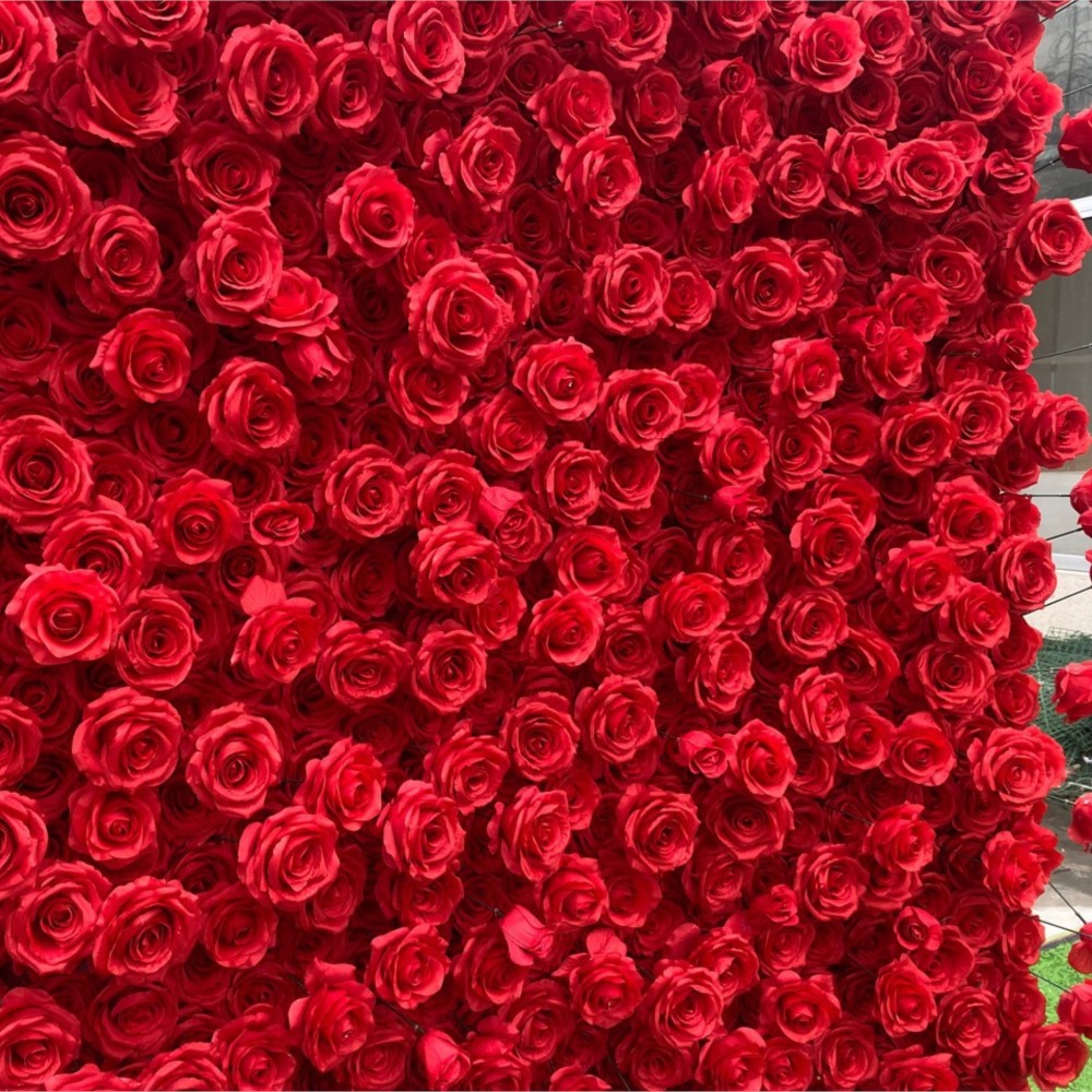 Uflower Red Rose 5D Cloth Flow - Wedding Backdrop Curtain 리뷰 및 가격