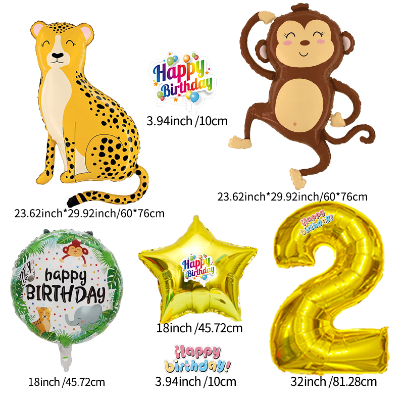 Monkey Leopard Zoo Numbers 0-9 - Wedding Zoo 리뷰 및 가격