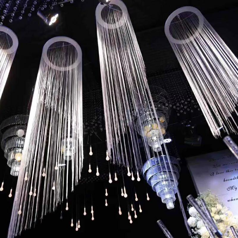 3PCS White Encrypted Line Curt - Wedding Backdrop Curtain 리뷰 및 가격