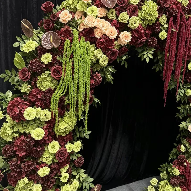 Burgundy Sage Green Trailing T - Wedding Arch Flower 리뷰 및 가격