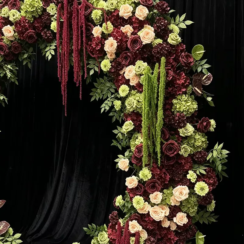 Burgundy Sage Green Trailing T - Wedding Arch Flower 리뷰 및 가격