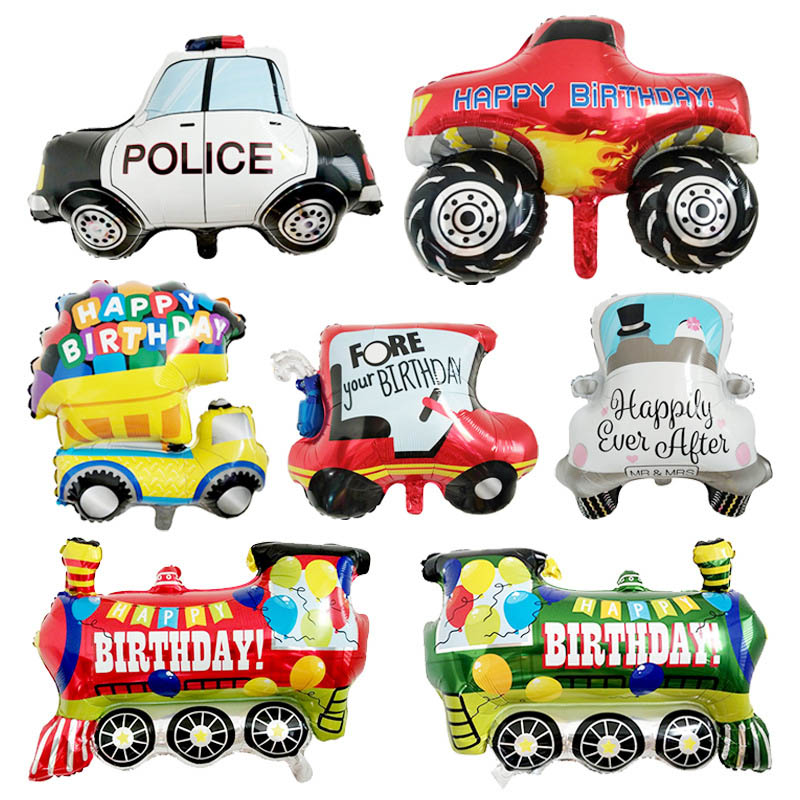 1PC Cartoon Car Balloons Fire  - Wedding Qq 리뷰 및 가격
