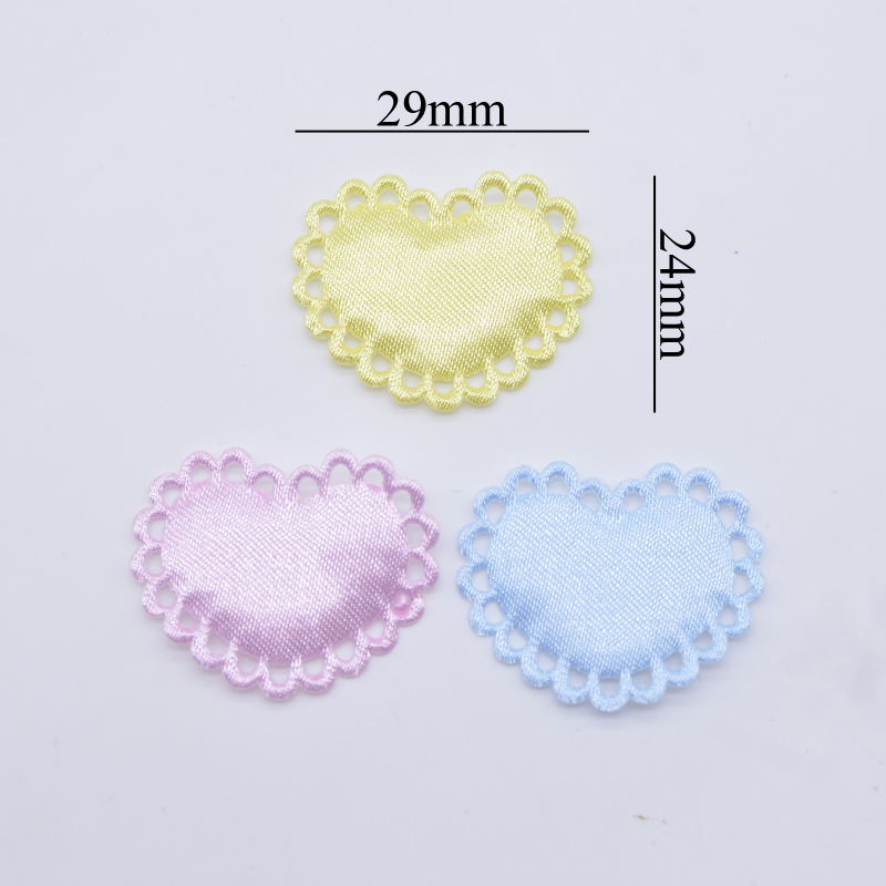 50Pcs 29*24mm Heart Cloth Padd - Wedding Superstar 리뷰 및 가격