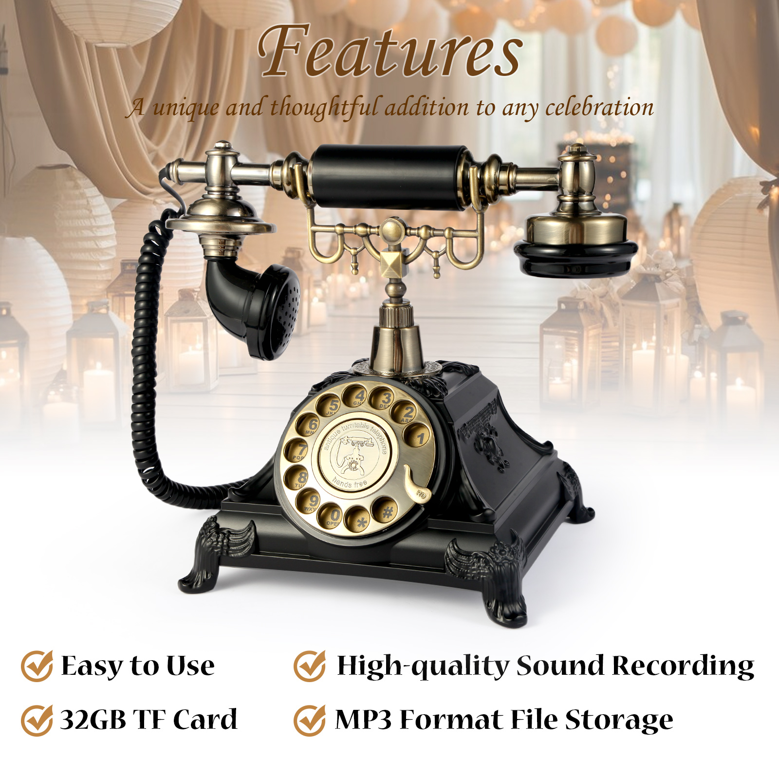 Audio message book phone weddi - Personalized Guest Book 리뷰 및 가격