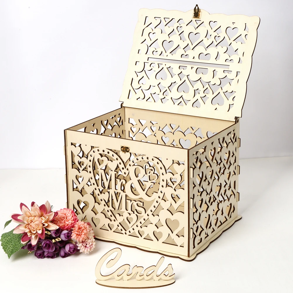Wooden Wedding Card Box Weddin - Wedding Supply.Box 리뷰 및 가격