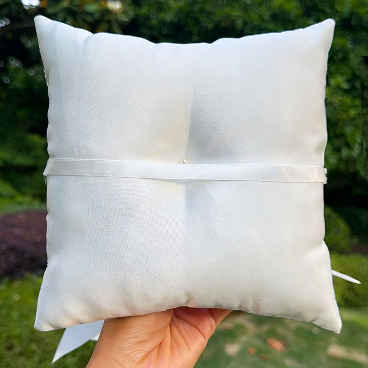 White Lace Wedding Ring Pillow - Ring Bearer Pillow 리뷰 및 가격