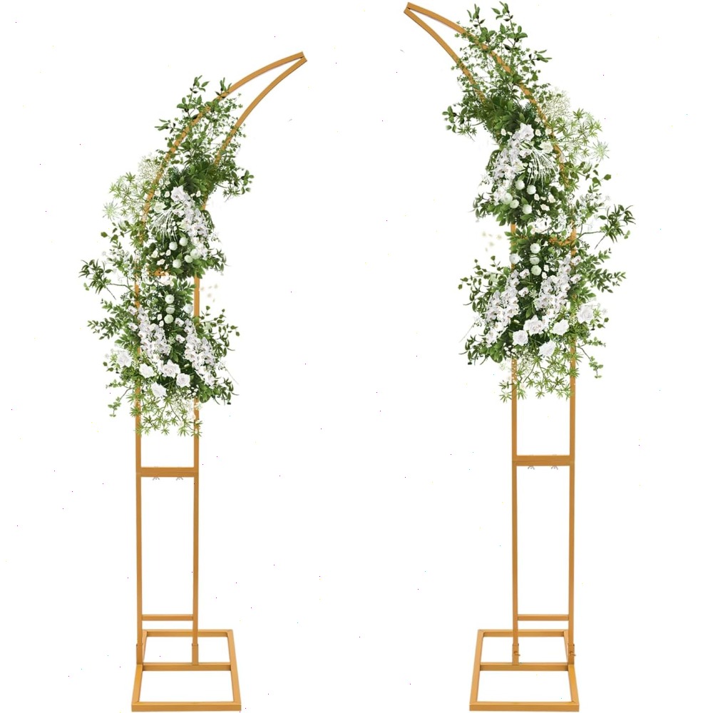 2Pcs Curved Wedding Arch Backd - Wedding Arch Flower 리뷰 및 가격