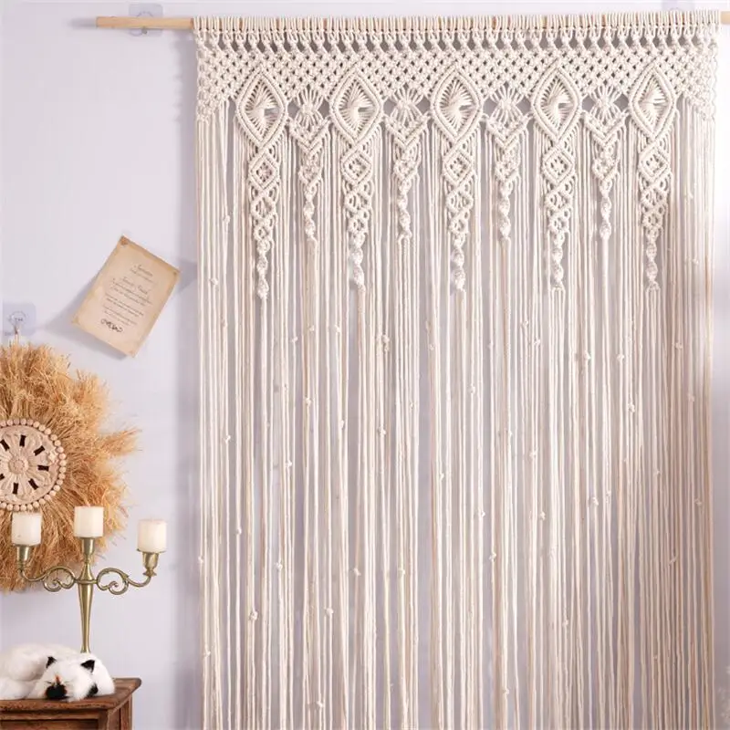 Hand-woven Macrame Wall Hangin - Wedding Backdrop Curtain 리뷰 및 가격