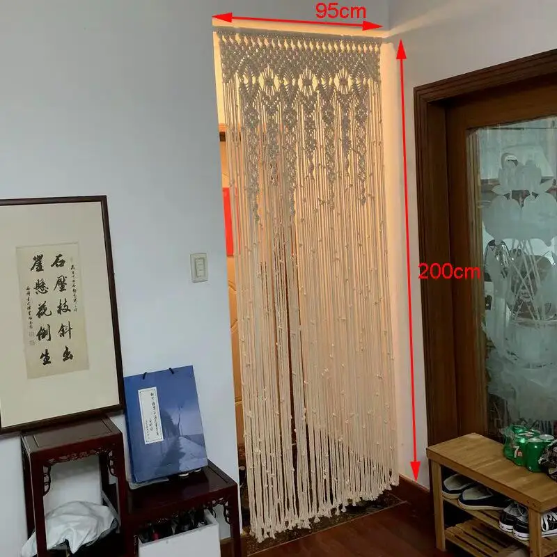 Hand-woven Macrame Wall Hangin - Wedding Backdrop Curtain 리뷰 및 가격