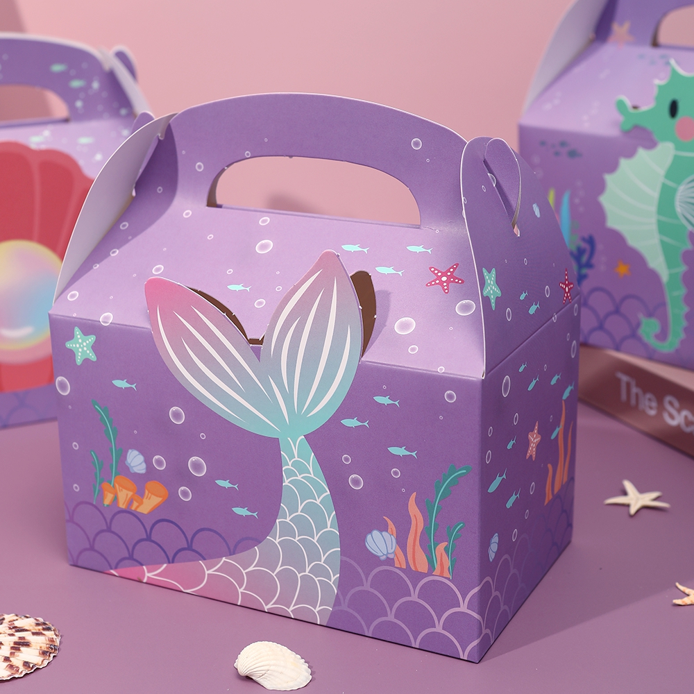 6pcs Mermaid Gift Paper Bags O - Wedding Supply.Box 리뷰 및 가격