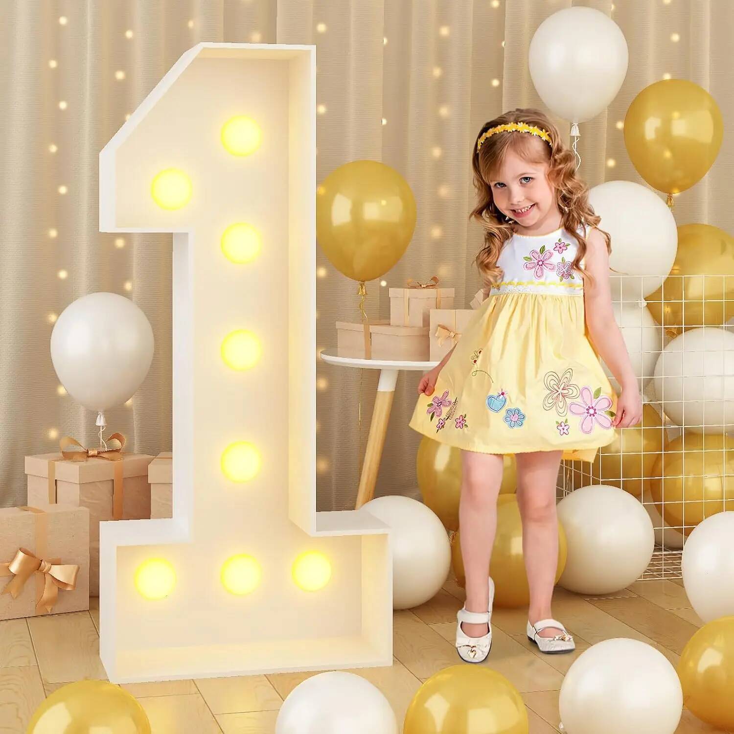 Giant Number Led Light for Kid - Confetti Balloon Set 리뷰 및 가격