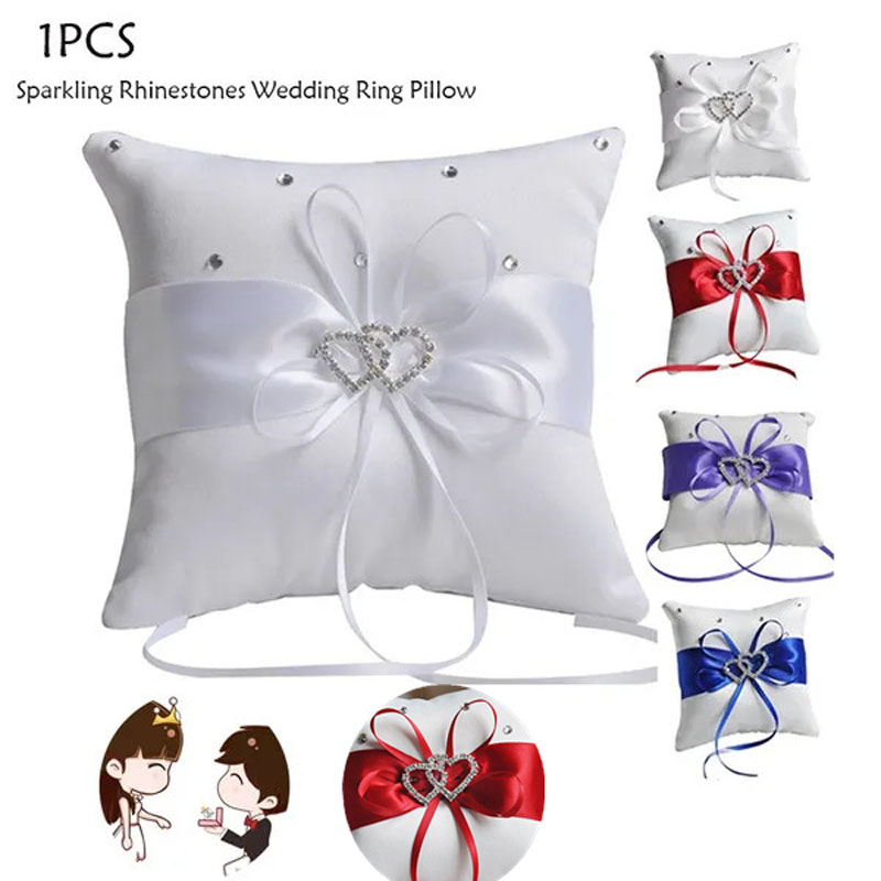 1Pcs 10*10cm Sparkling Rhinest - Ring Bearer Pillow 리뷰 및 가격