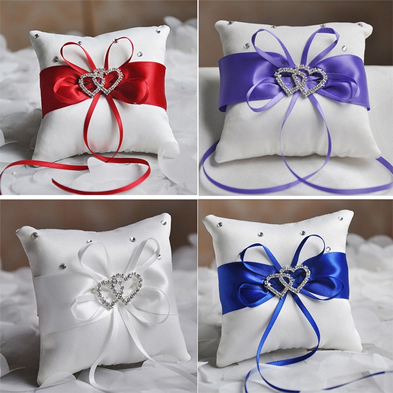 1Pcs 10*10cm Sparkling Rhinest - Ring Bearer Pillow 리뷰 및 가격
