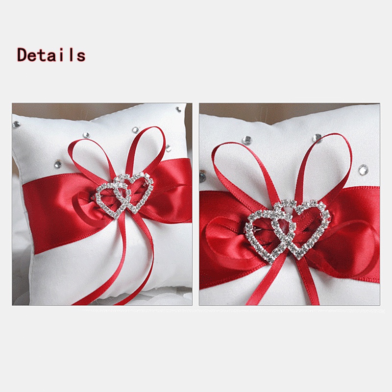 1Pcs 10*10cm Sparkling Rhinest - Ring Bearer Pillow 리뷰 및 가격