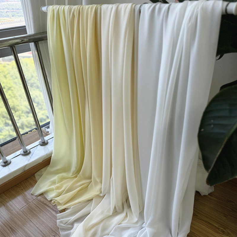 White Yellow Chiffon Fabric Br - Wedding Backdrop Curtain 리뷰 및 가격