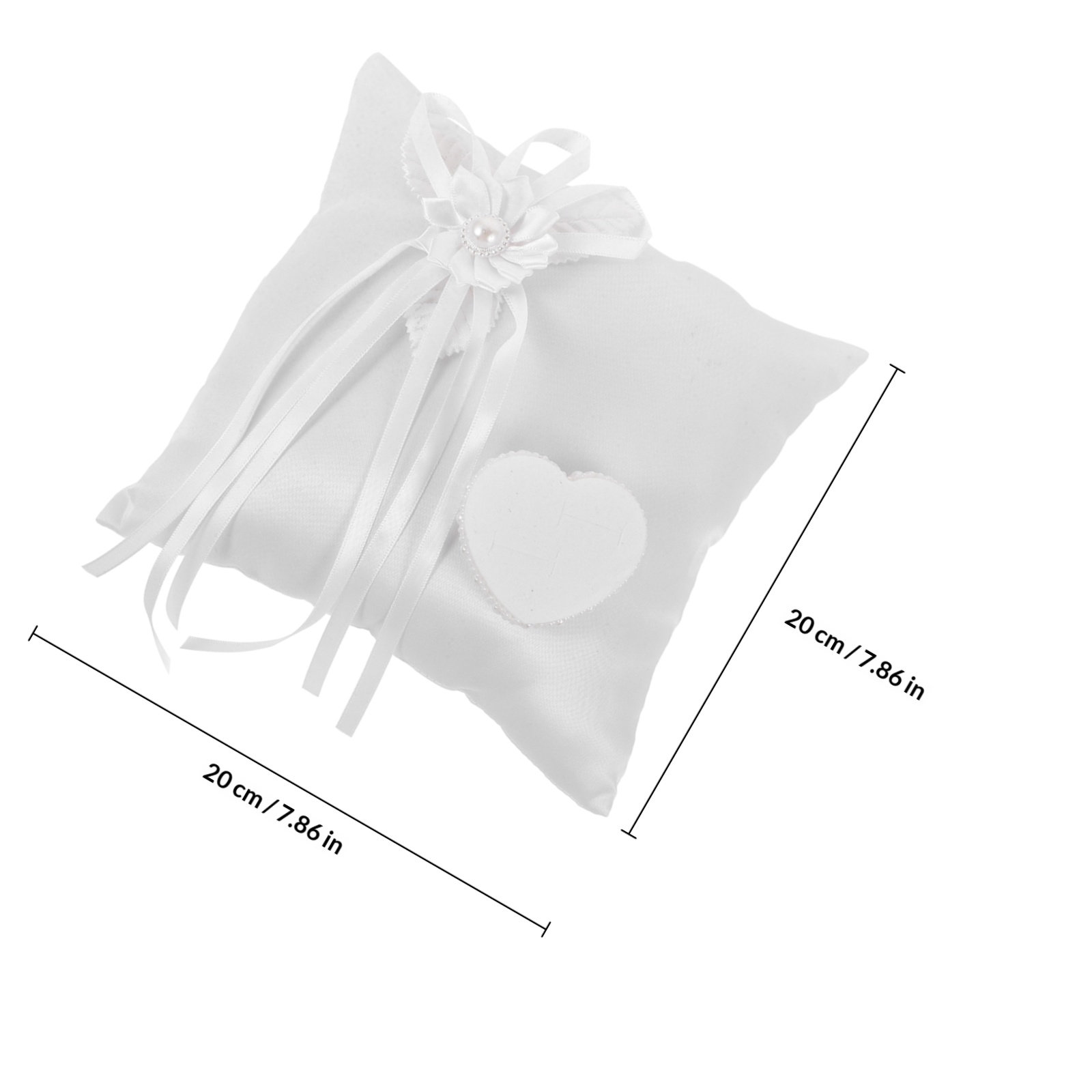 White Floral Wedding Ring Pill - Ring Bearer Pillow 리뷰 및 가격