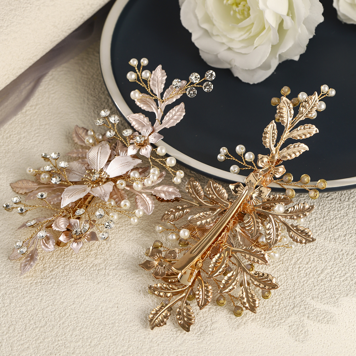 2/ 4PC Luxury Flower Claw Hair - Wedding Supply List 리뷰 및 가격