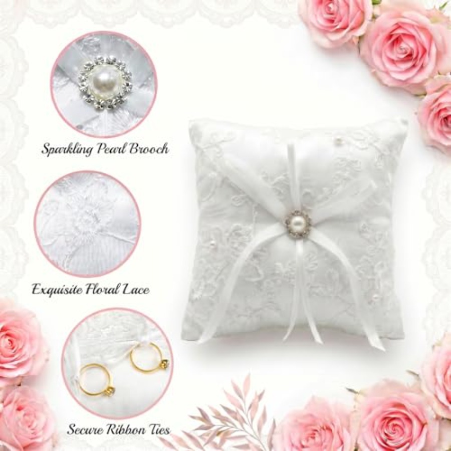 Wedding Ring Bearer Pillow, Iv - Ring Bearer Pillow 리뷰 및 가격