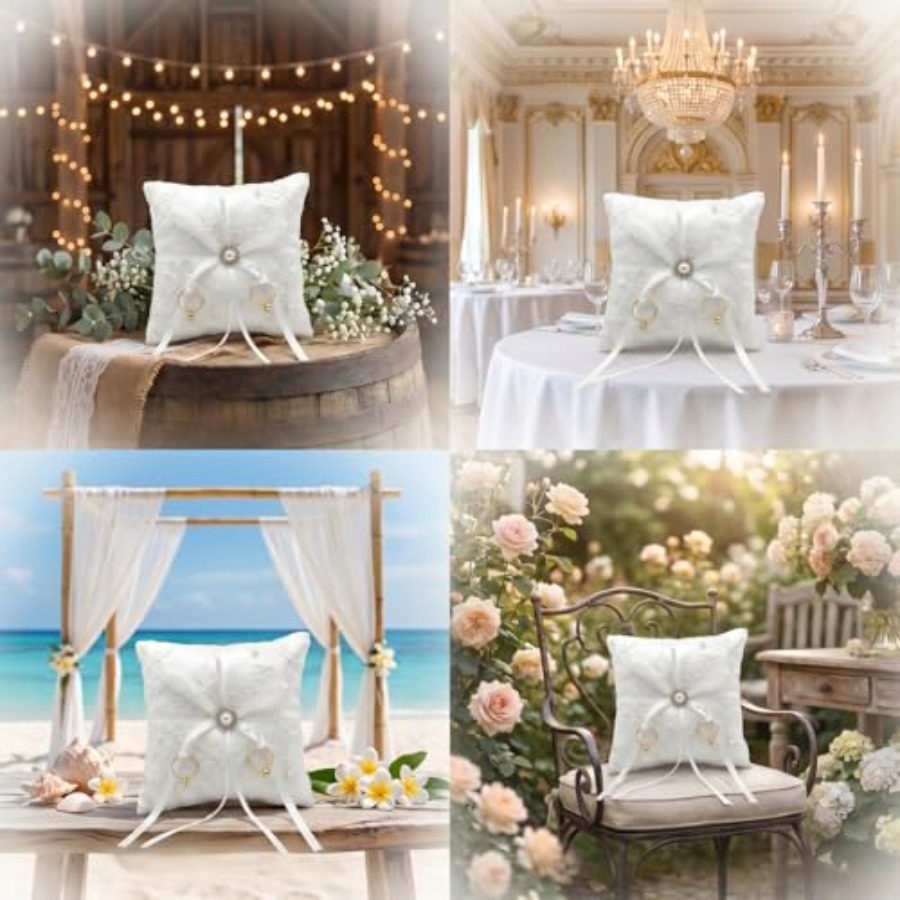 Wedding Ring Bearer Pillow, Iv - Ring Bearer Pillow 리뷰 및 가격