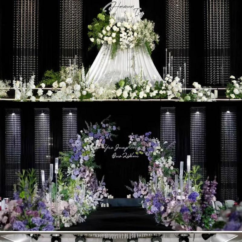 Wedding Hollow Crystal Strings - Wedding Backdrop Curtain 리뷰 및 가격