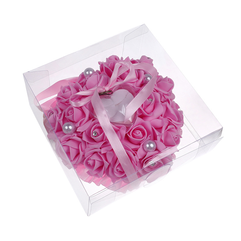 1Pcs Heart-shape Rose Flowers  - Ring Bearer Pillow 리뷰 및 가격