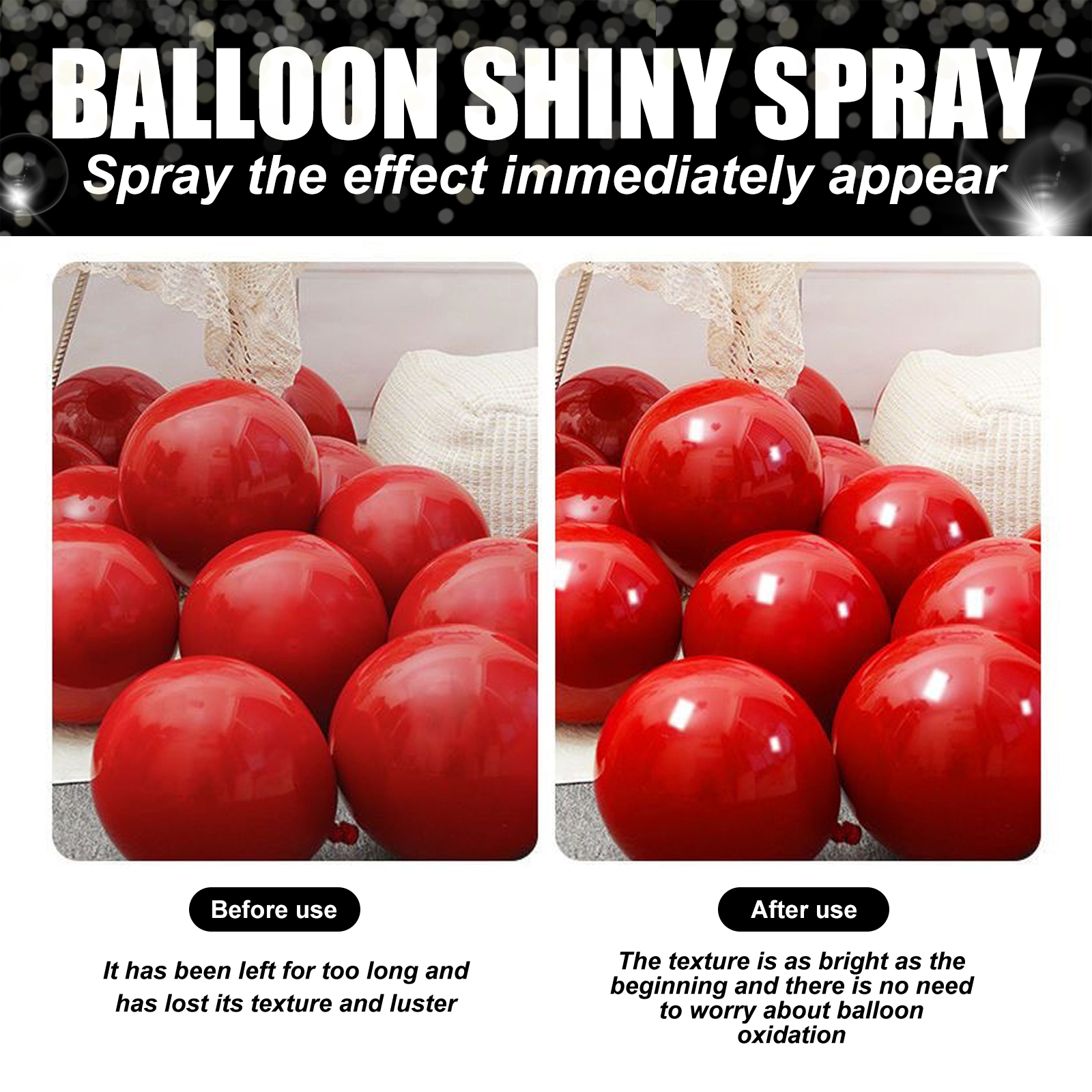 Balloon Shine Enhancer Spray I - Confetti Balloon Set 리뷰 및 가격