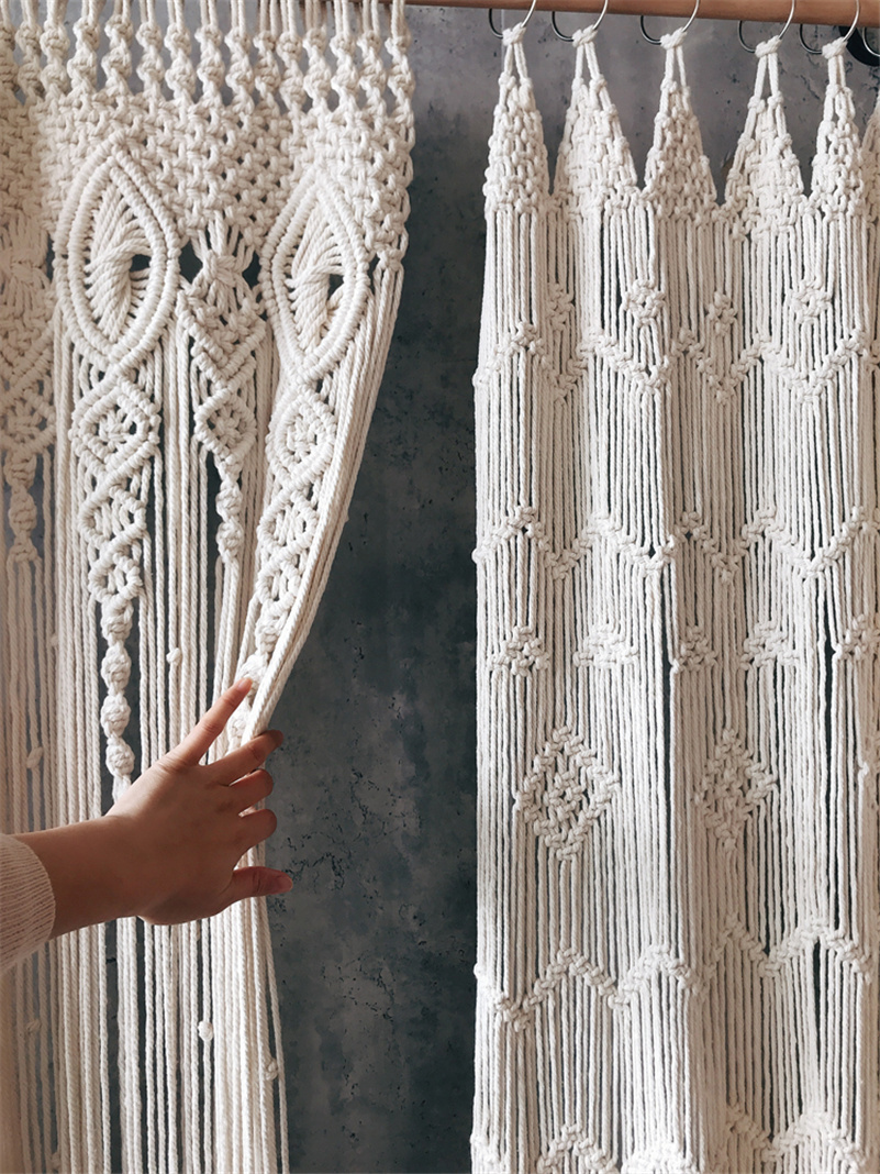 Hand-woven Bohemia Macrame Cot - Wedding Backdrop Curtain 리뷰 및 가격