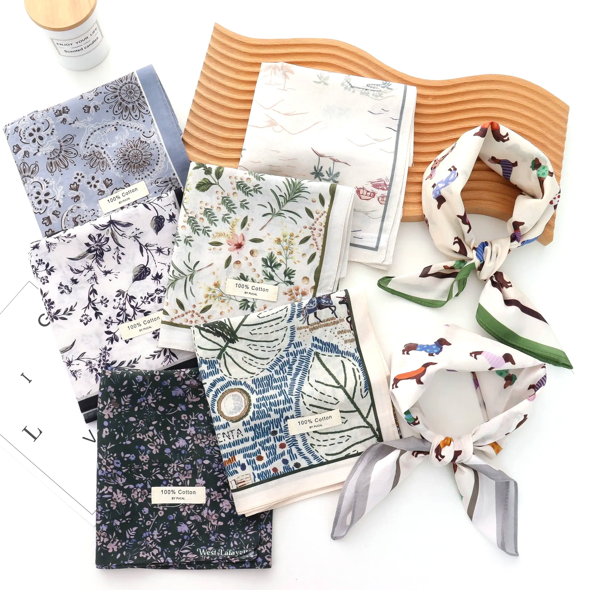 Pure Cotton Hand Towel Floral  - Good Floral & Wedding Decor Supply Photos 리뷰 및 가격