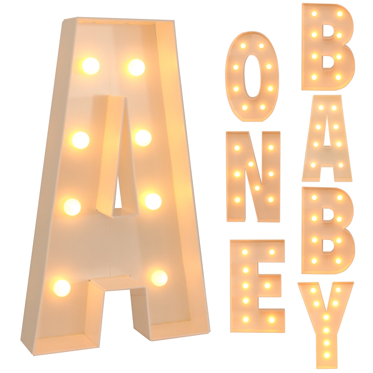 91.5CM Giant Letter Led Light  - Confetti Balloon Set 리뷰 및 가격