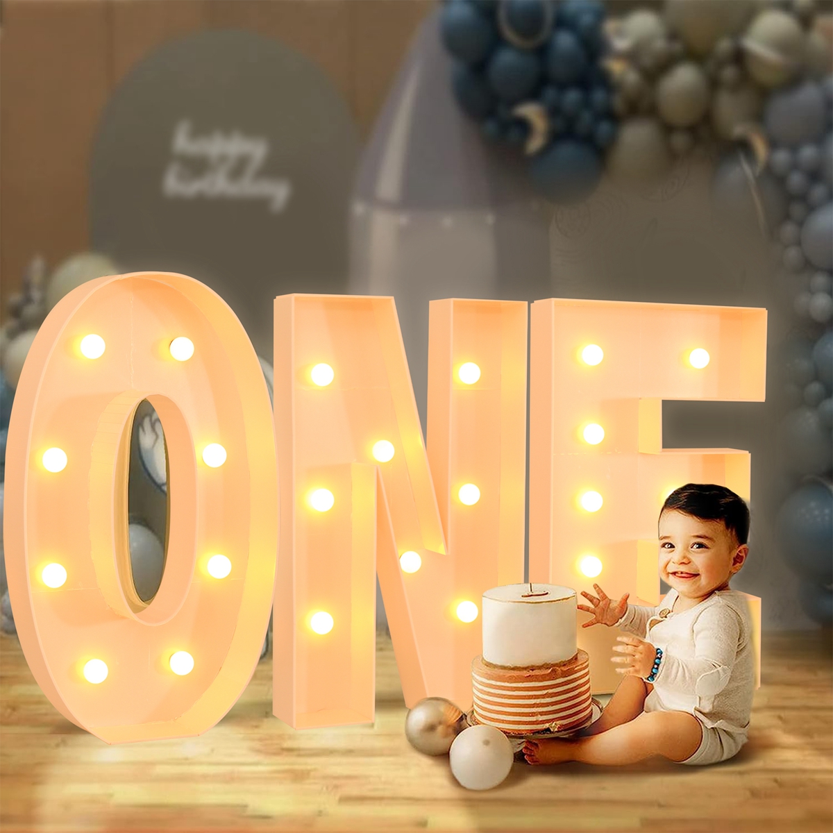 91.5CM Giant Letter Led Light  - Confetti Balloon Set 리뷰 및 가격