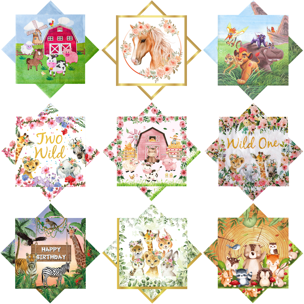 20/40pcs Cartoon Animal Farm N - Wedding Zoo 리뷰 및 가격