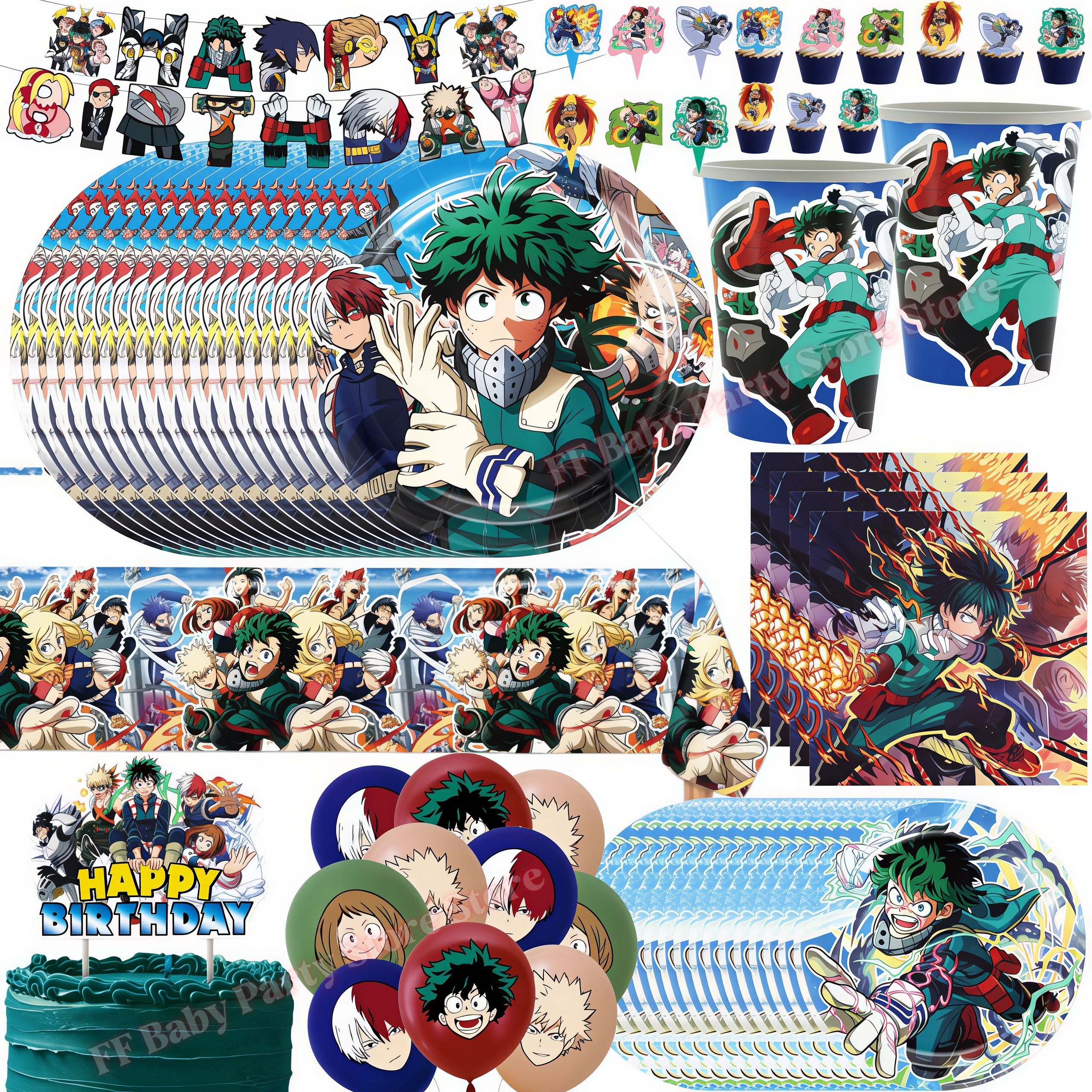 My Heroed Academia Birthday Pa - Confetti Balloon Set 리뷰 및 가격