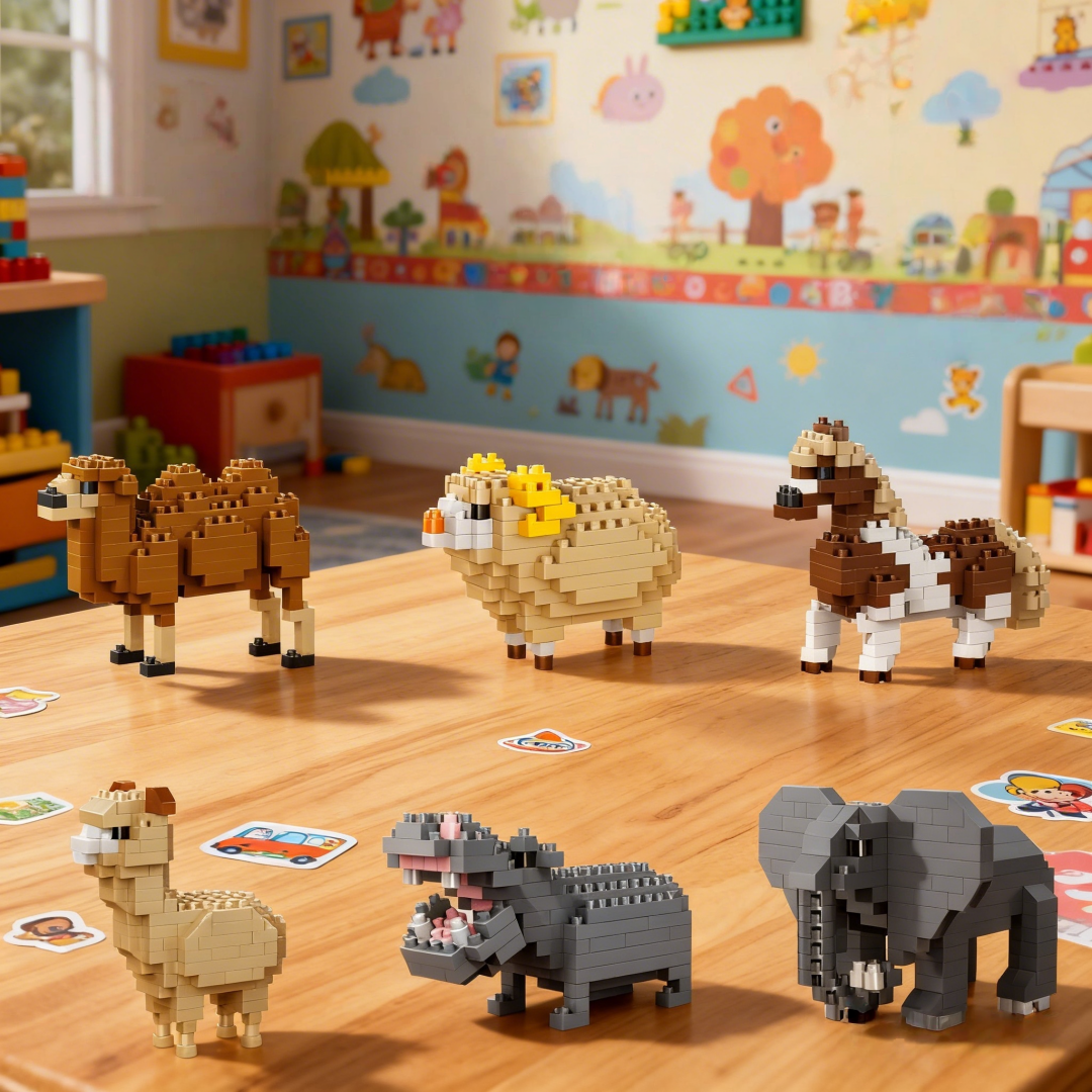 3D Mini Zoo Micro Building Blo - Wedding Zoo 리뷰 및 가격