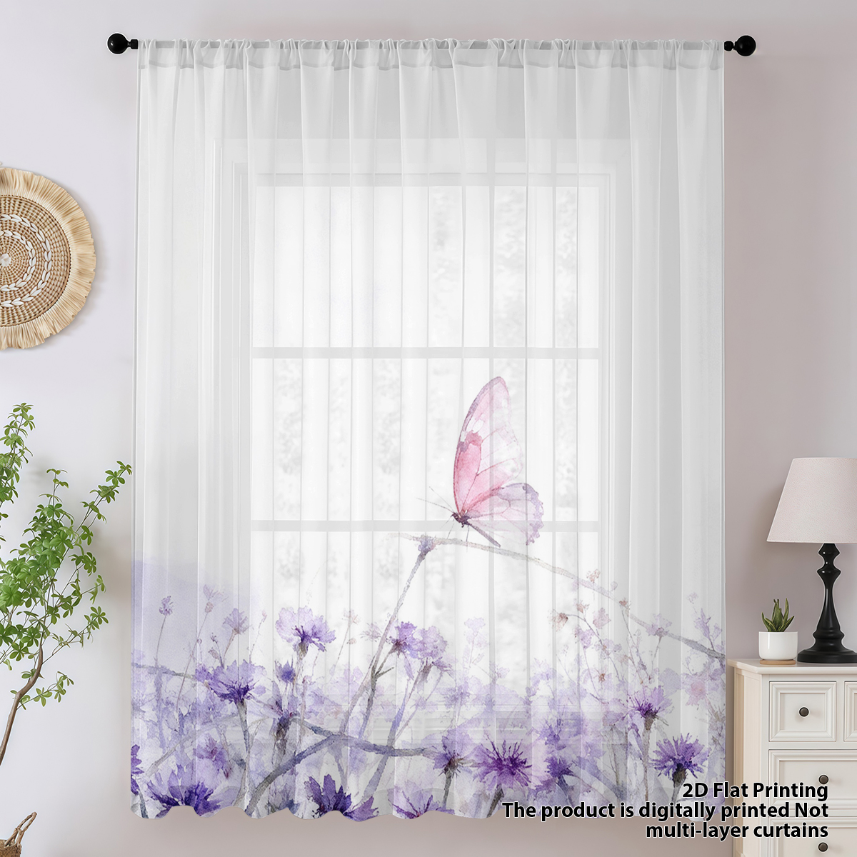 Flower Series Sheer Curtain, G - Good Floral & Wedding Decor Supply Photos 리뷰 및 가격