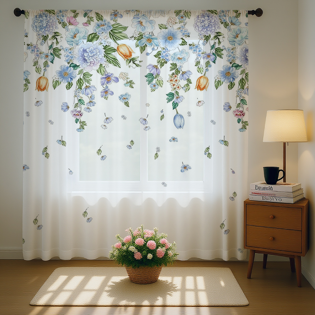 Floral Sheer Curtain, Good Qua - Good Floral & Wedding Decor Supply Photos 리뷰 및 가격