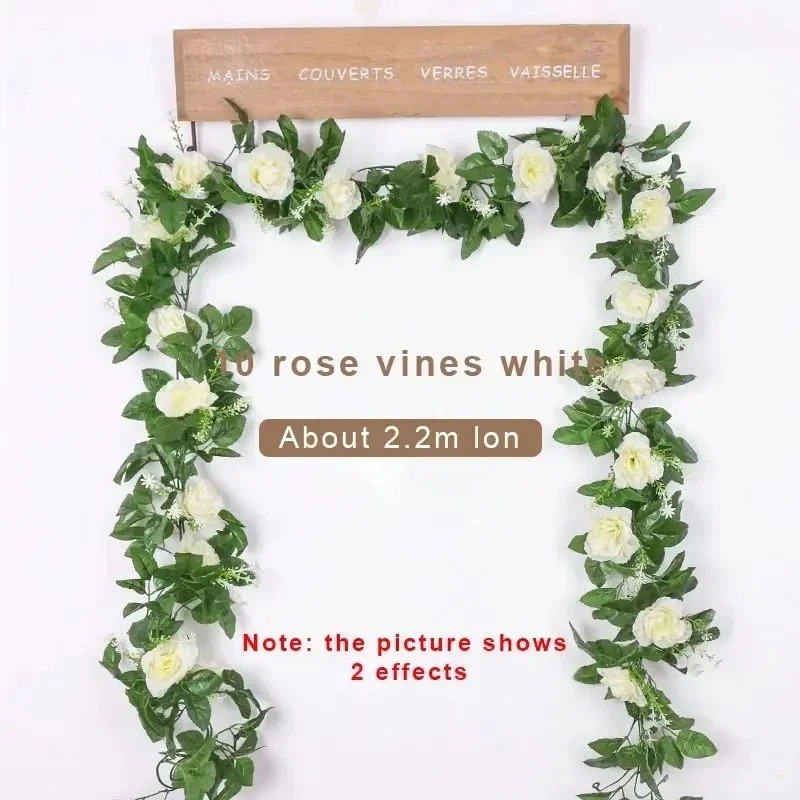 1Pcs 2.2M Artificial White Flo - Wedding Arch Flower 리뷰 및 가격