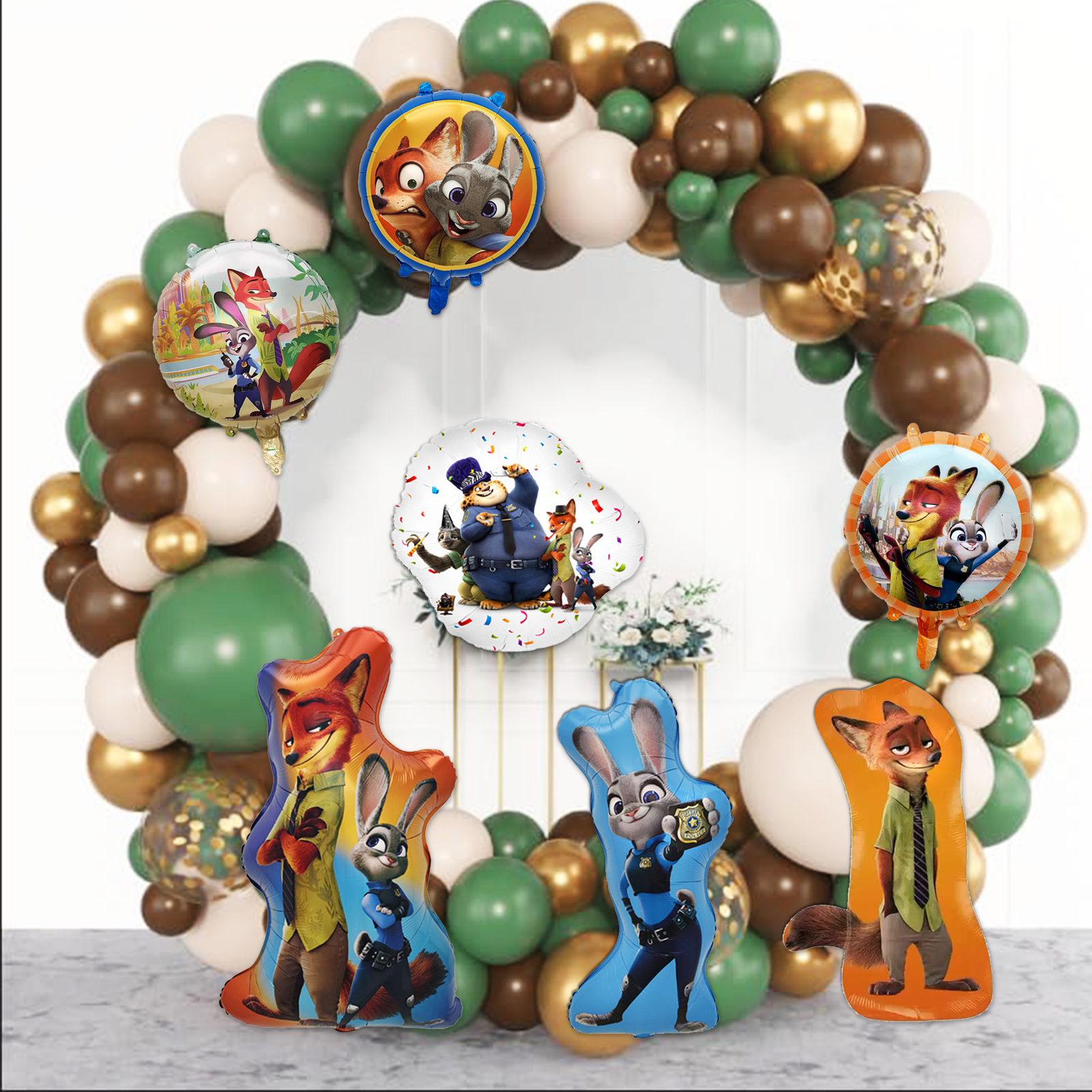 7Pcs Cartoon Figure Decoration - Wedding Zoo 리뷰 및 가격