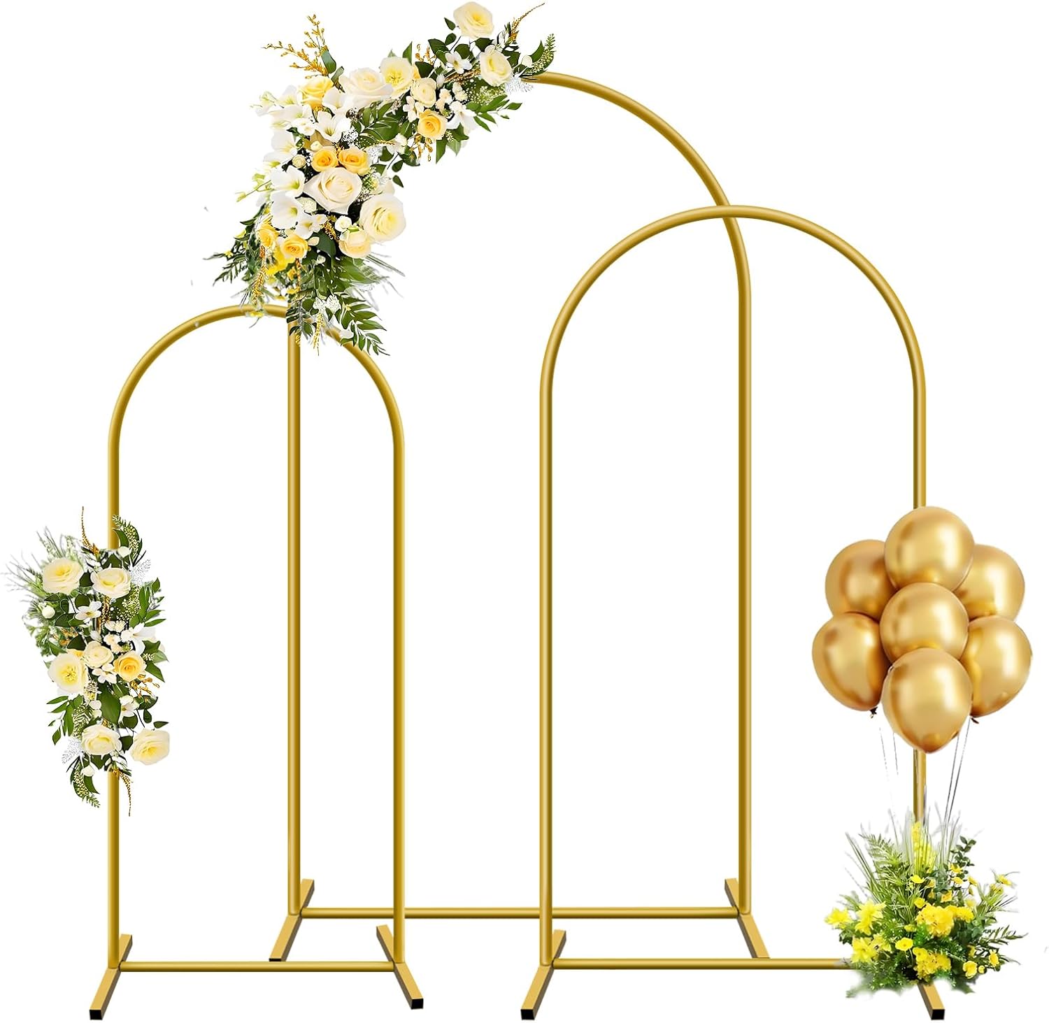 1pc Gold Metal Arch Backdrop S - Confetti Balloon Set 리뷰 및 가격