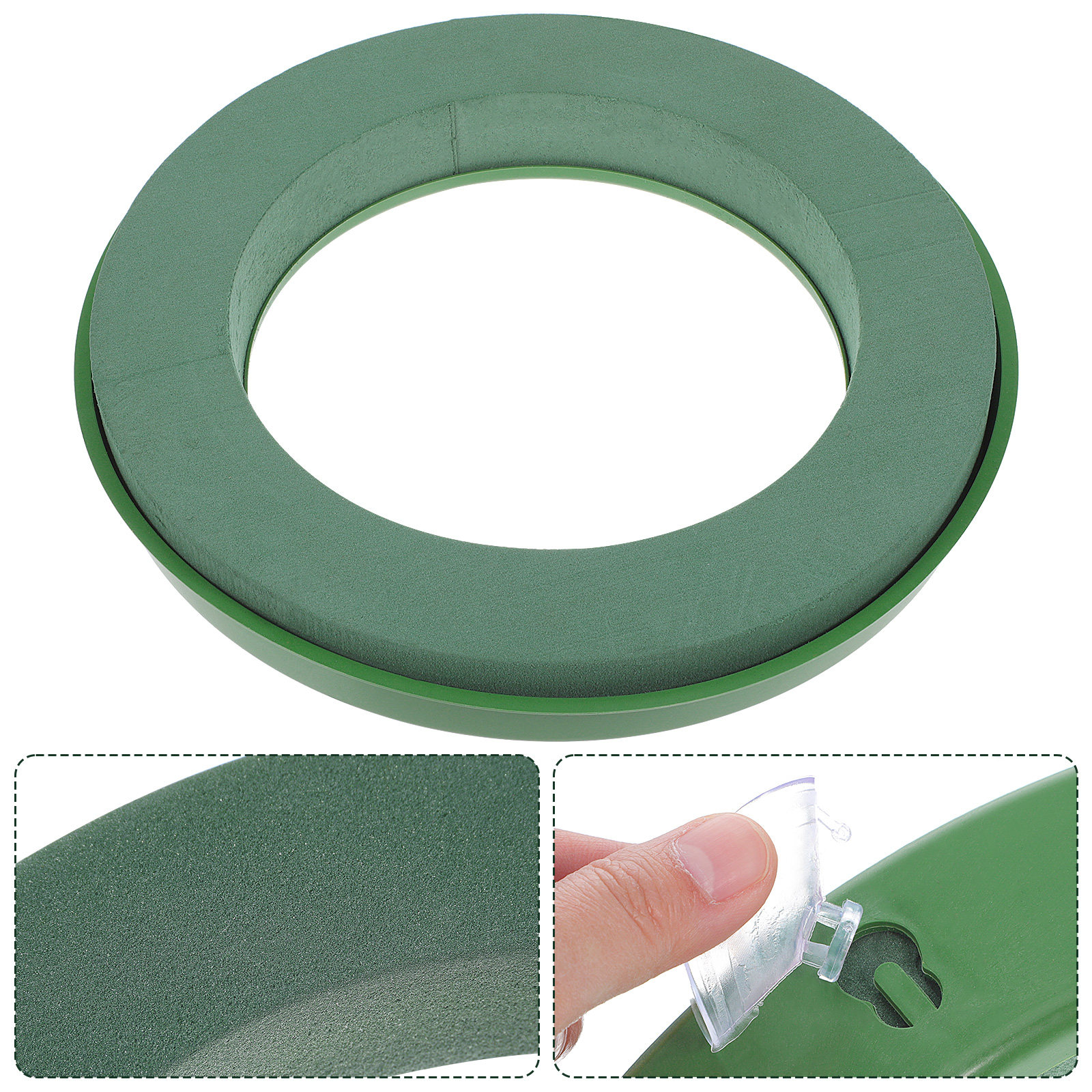 2Pcs Floral Foam Ring Green We - Wedding Floral Supply 리뷰 및 가격