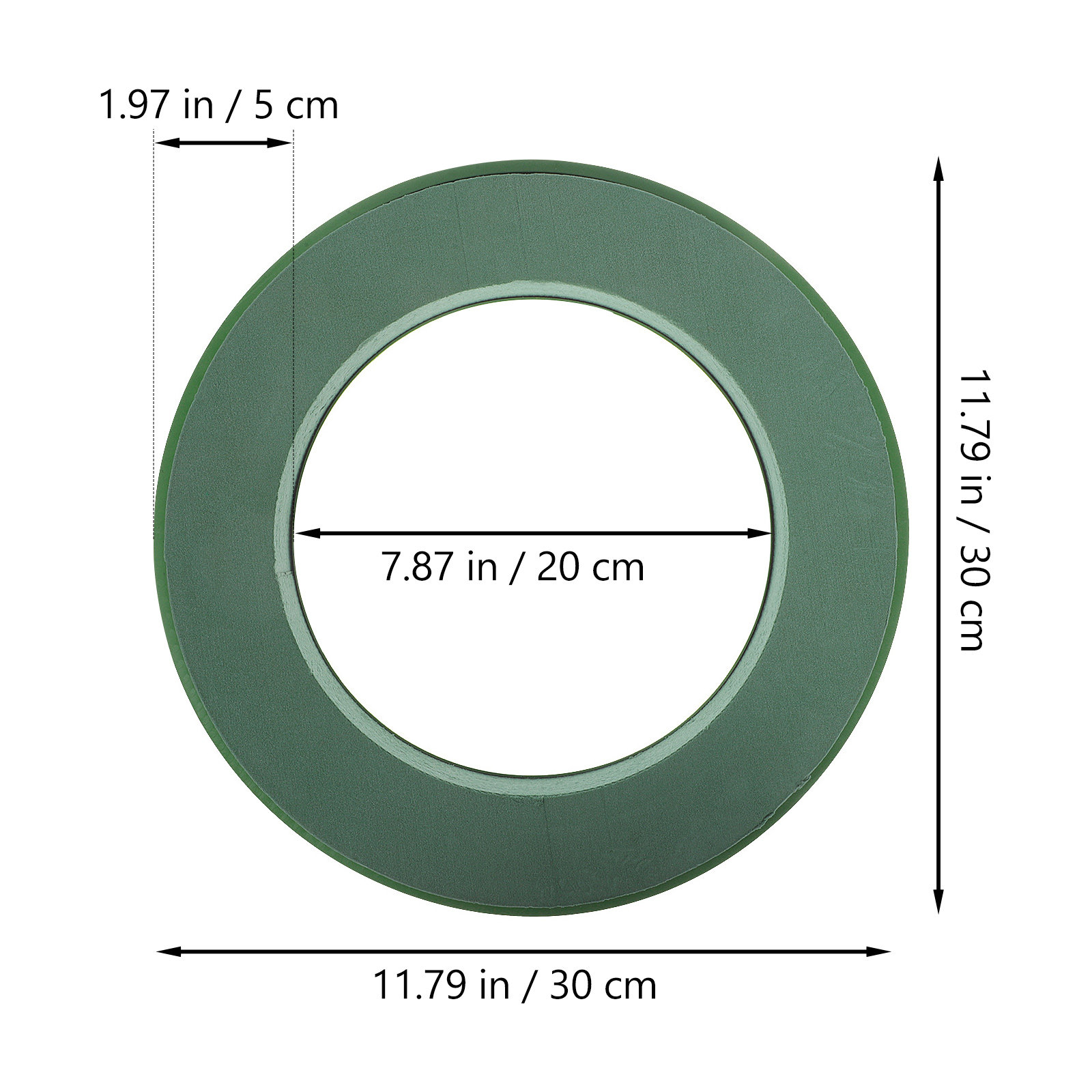 2Pcs Floral Foam Ring Green We - Wedding Floral Supply 리뷰 및 가격