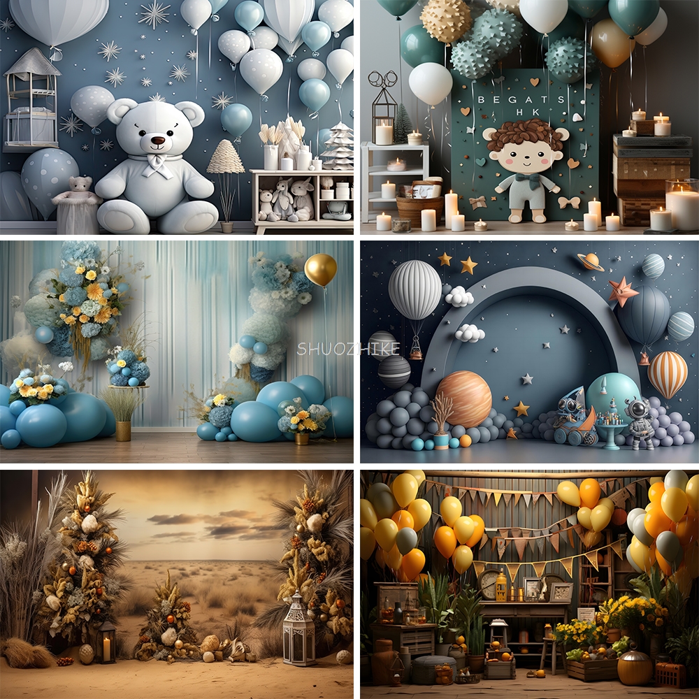Photography Backdrop 3D Balloo - Wedding Qq 리뷰 및 가격