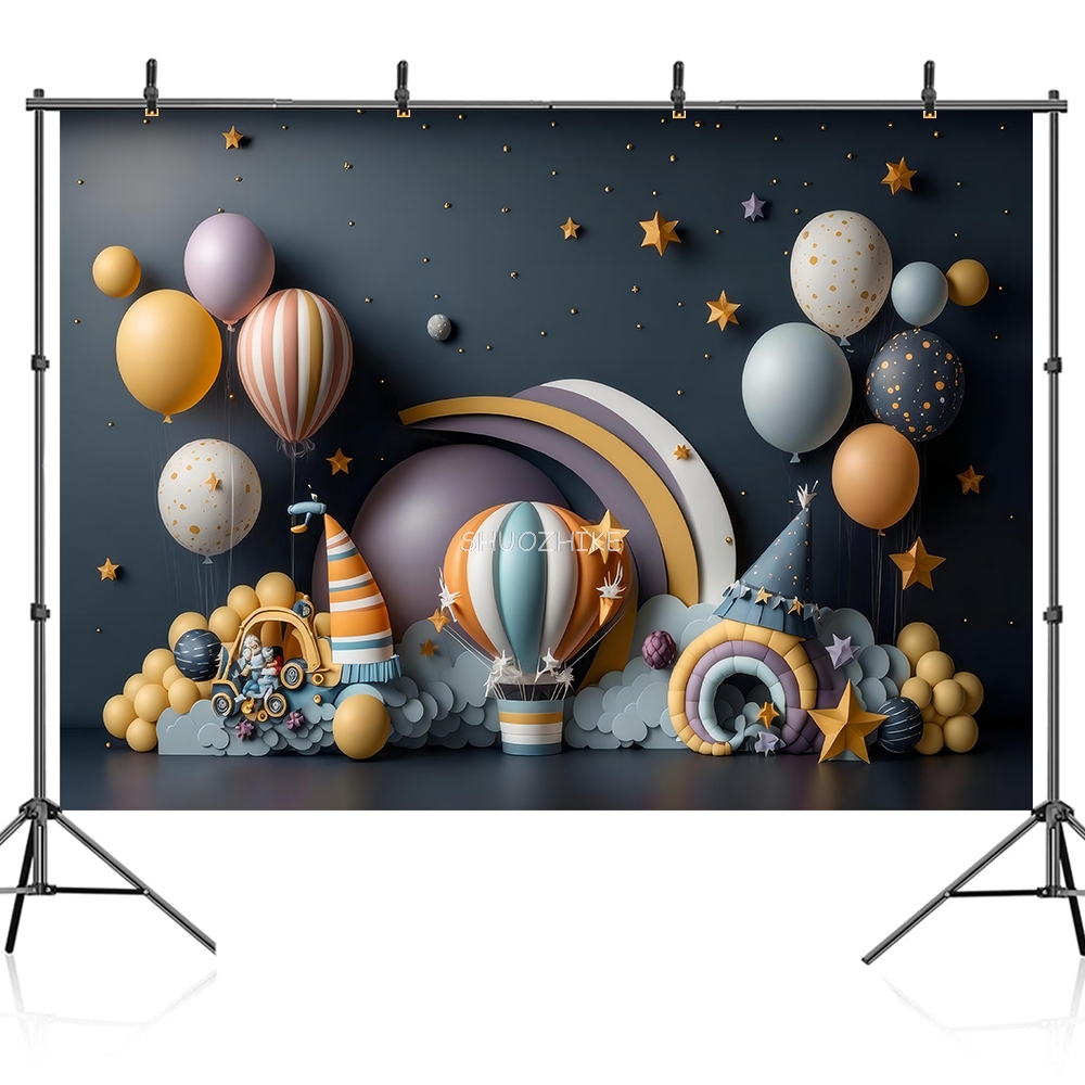 Photography Backdrop 3D Balloo - Wedding Qq 리뷰 및 가격