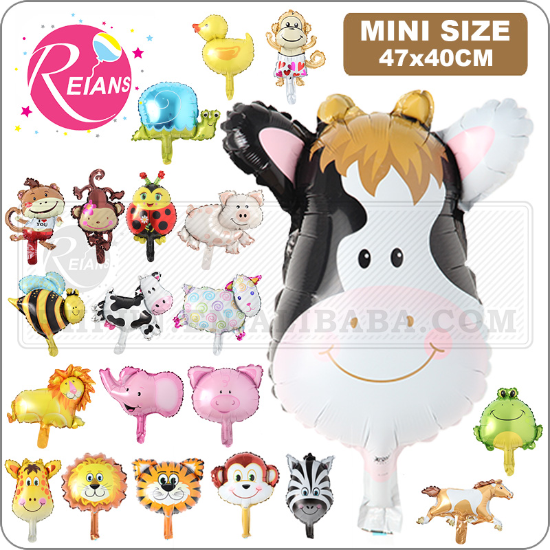 Mini Animal Head Foil Balloon, - Wedding Zoo 리뷰 및 가격