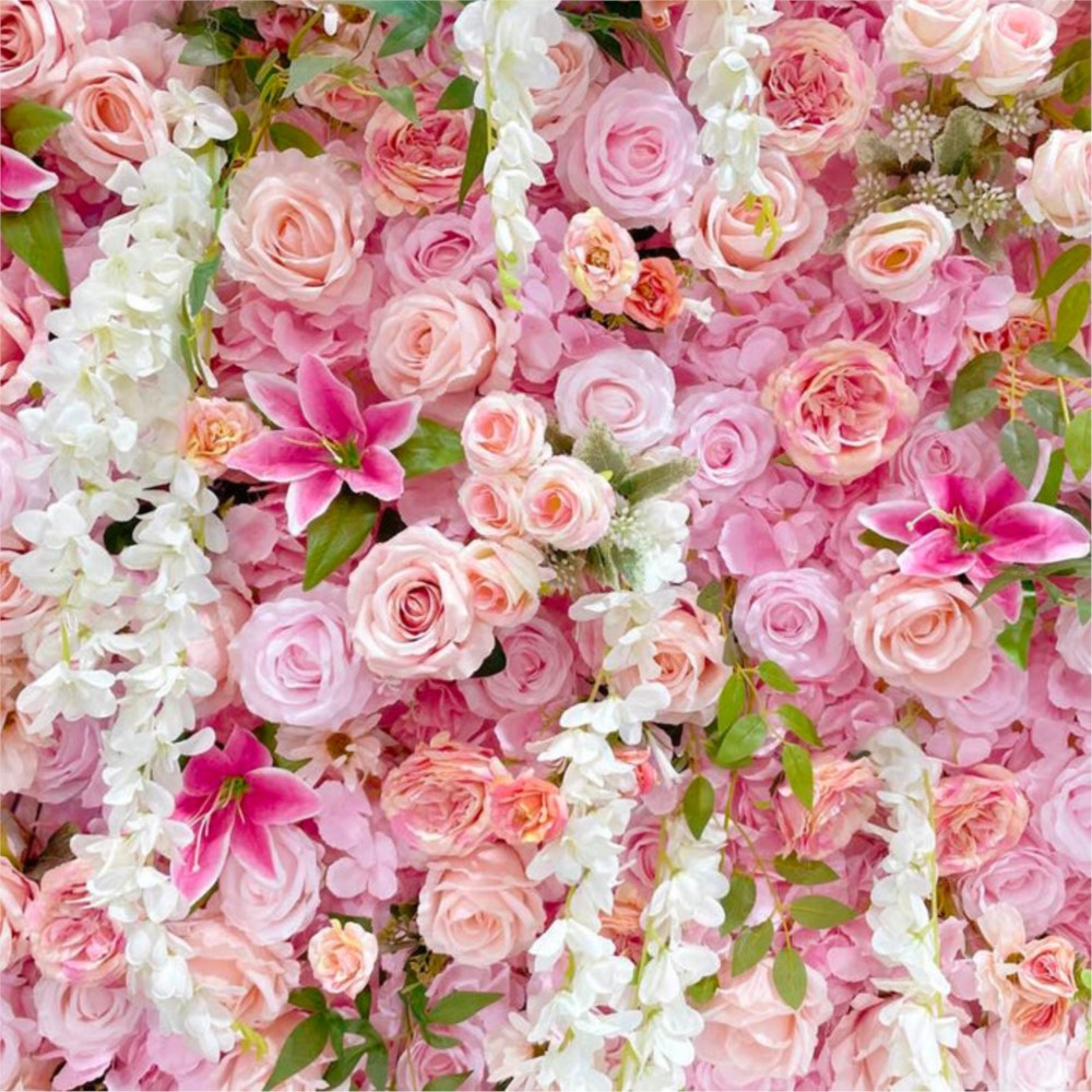 Uflower Luxury Pink Rose Hydra - Wedding Backdrop Curtain 리뷰 및 가격