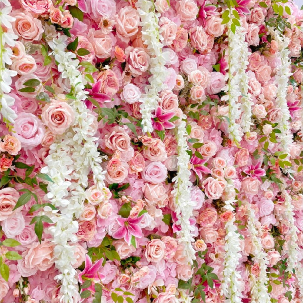 Uflower Luxury Pink Rose Hydra - Wedding Backdrop Curtain 리뷰 및 가격